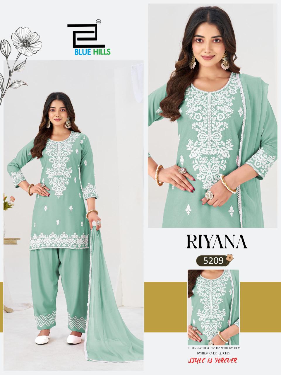 Blue hills riyana 3pcs wholesale ladies kurti  - wholesale export